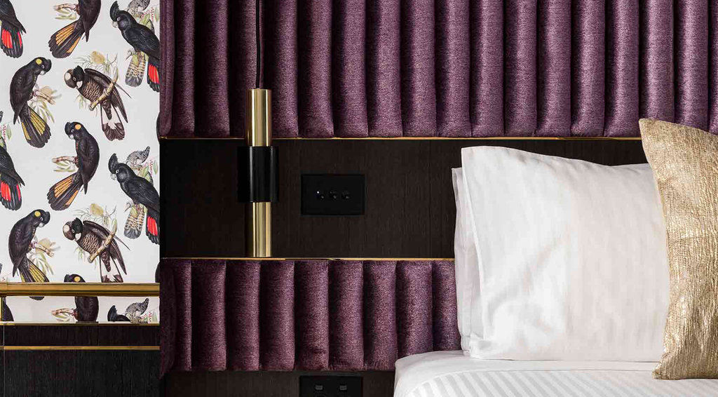 Qt Perth Hotell Exteriör bild A detail of a bed in a room at the Standard East Village